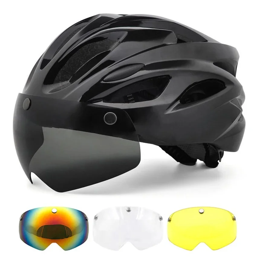 AliExpress NONE SUPERIDE Men Women Cycling Helmet with Goggles & Sun Visor Ultralight MTB Bicycle Helmet Outdoor Road Bike Mountain Bike Helmet