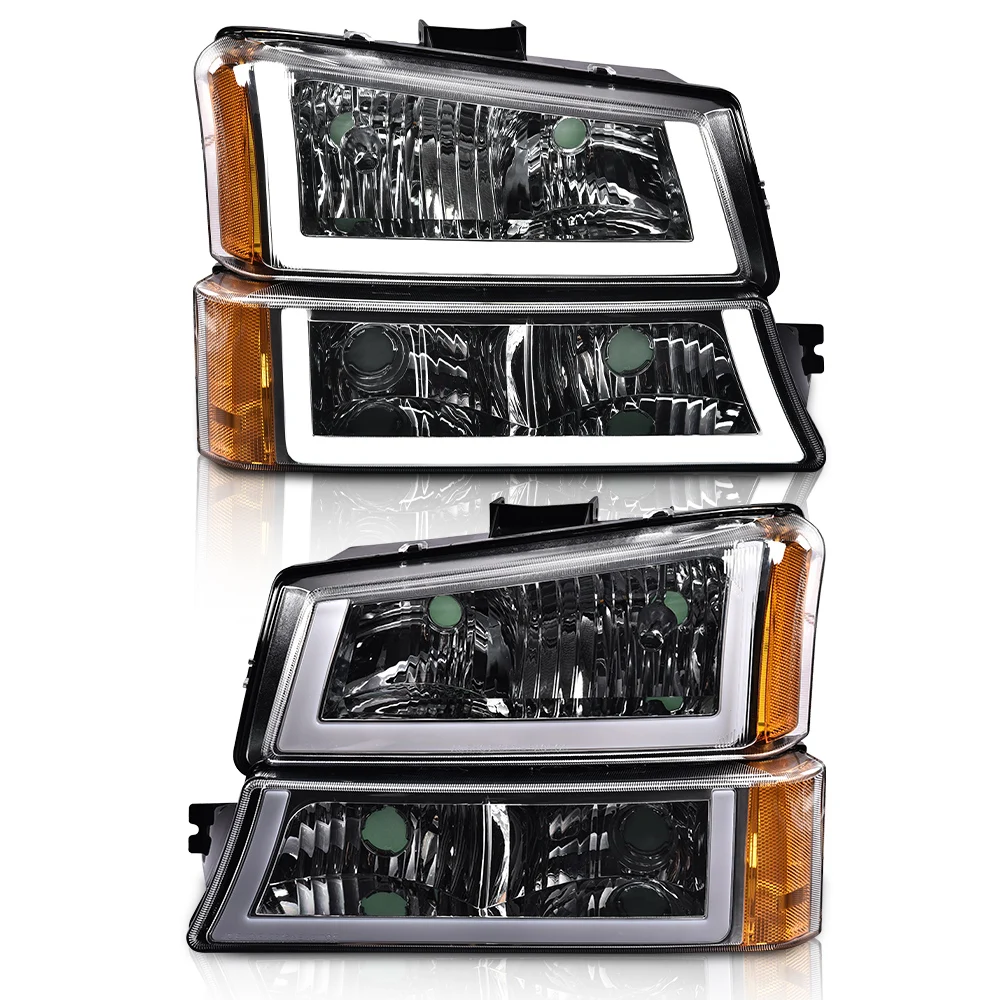 

Светодиодные фары Drl, совместимые с Chevy Silverado 1500 2500 3500 и моделью Hd 2003-2006 /03-06 Avalanche 1500 2500