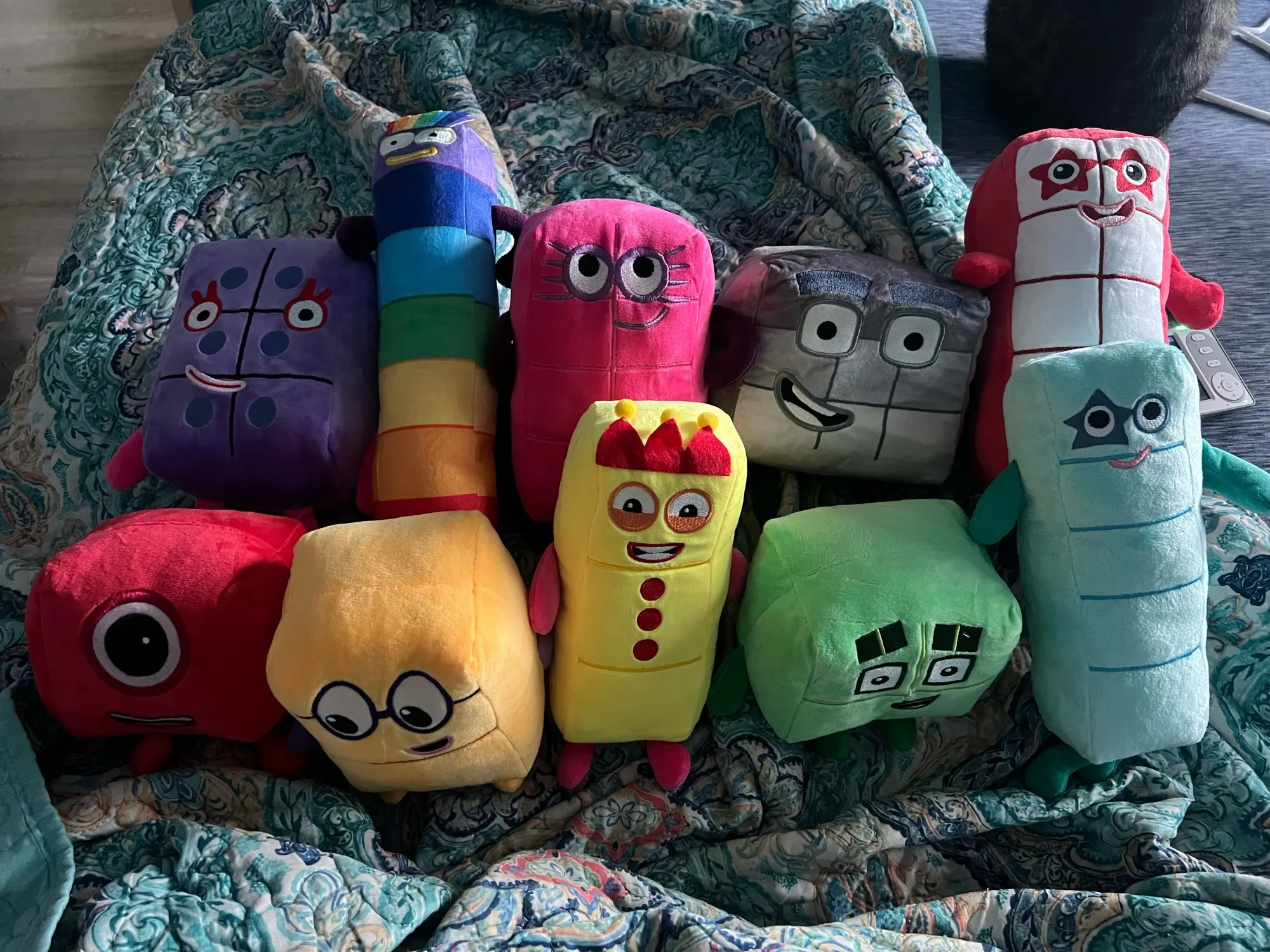 10pcs Cartoon number Plush Doll Toy Educational Stuffed Movie TV number Toys Kids Gift early childhood education doll photo review