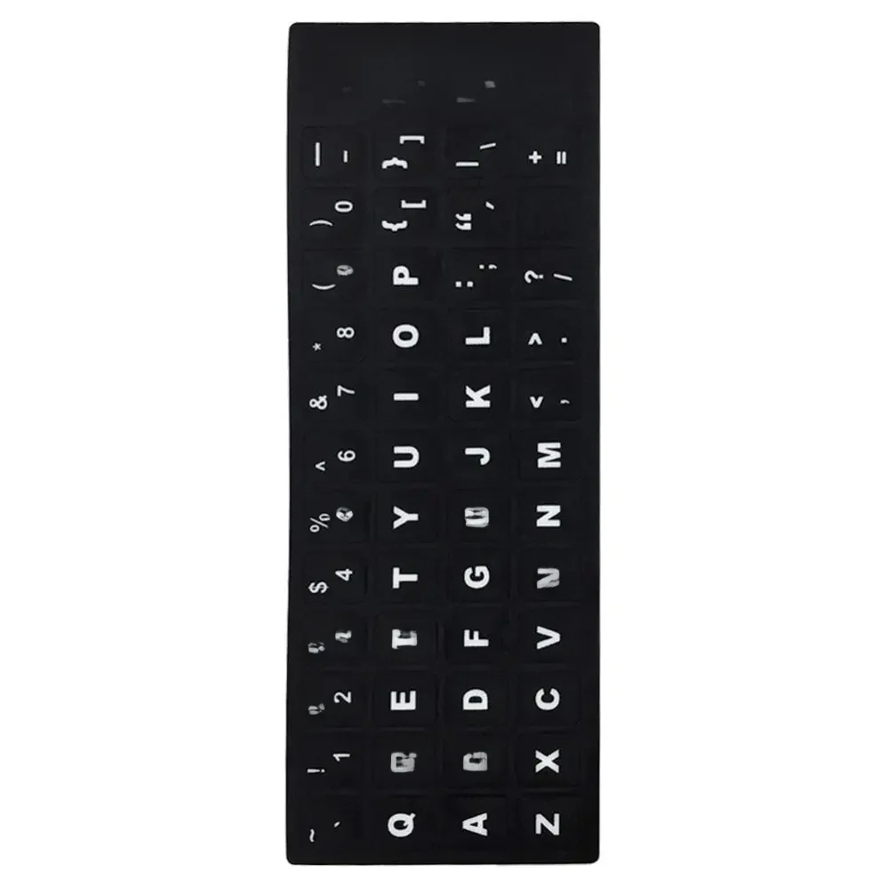 Autocollant anti-poussière pour clavier d'ordinateur portable, lettres russes, espagnoles, anglaises et françaises