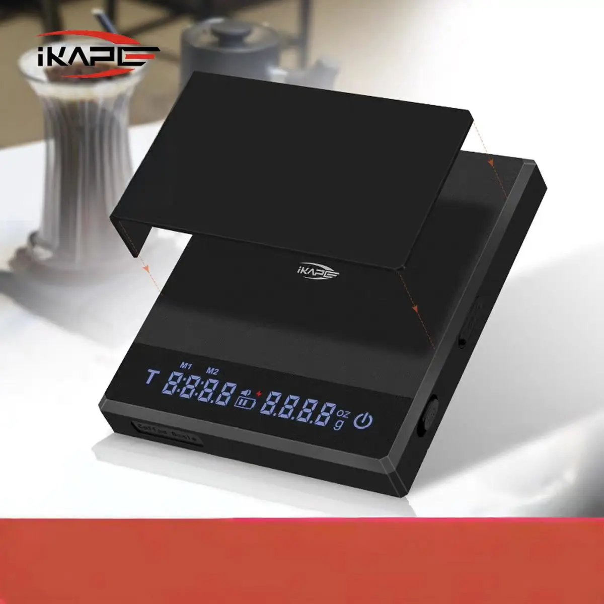 

Электронные весы для кофе IKAPE V1 с таймером, высокоточные весы для кофе 0,1 г, капельные весы для эспрессо с автоматической тареей, сенсорный датчик