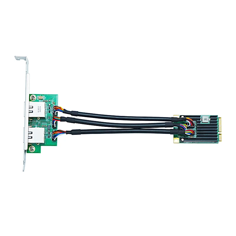 Imagem -02 - Lr-link 2217pt Porta Dupla Mini Pci-express Gigabit Rede Ethernet Placa Rj45 Lan Adaptador 10 100 1000mbps Pci-e Intel I350 Chip