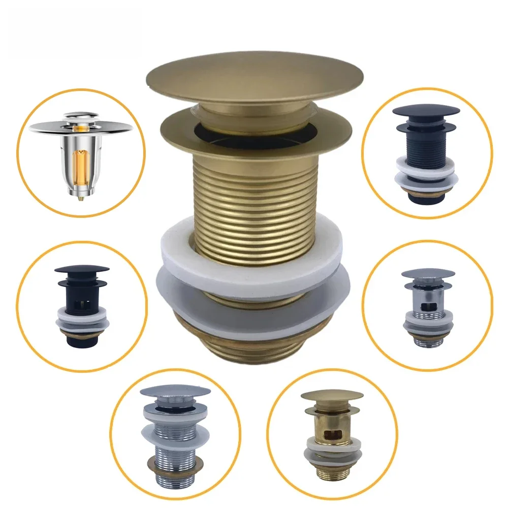 Bouchon de vidange Pop-Up pour lavabo de salle de bains, accessoires de robinetterie de salle de bains