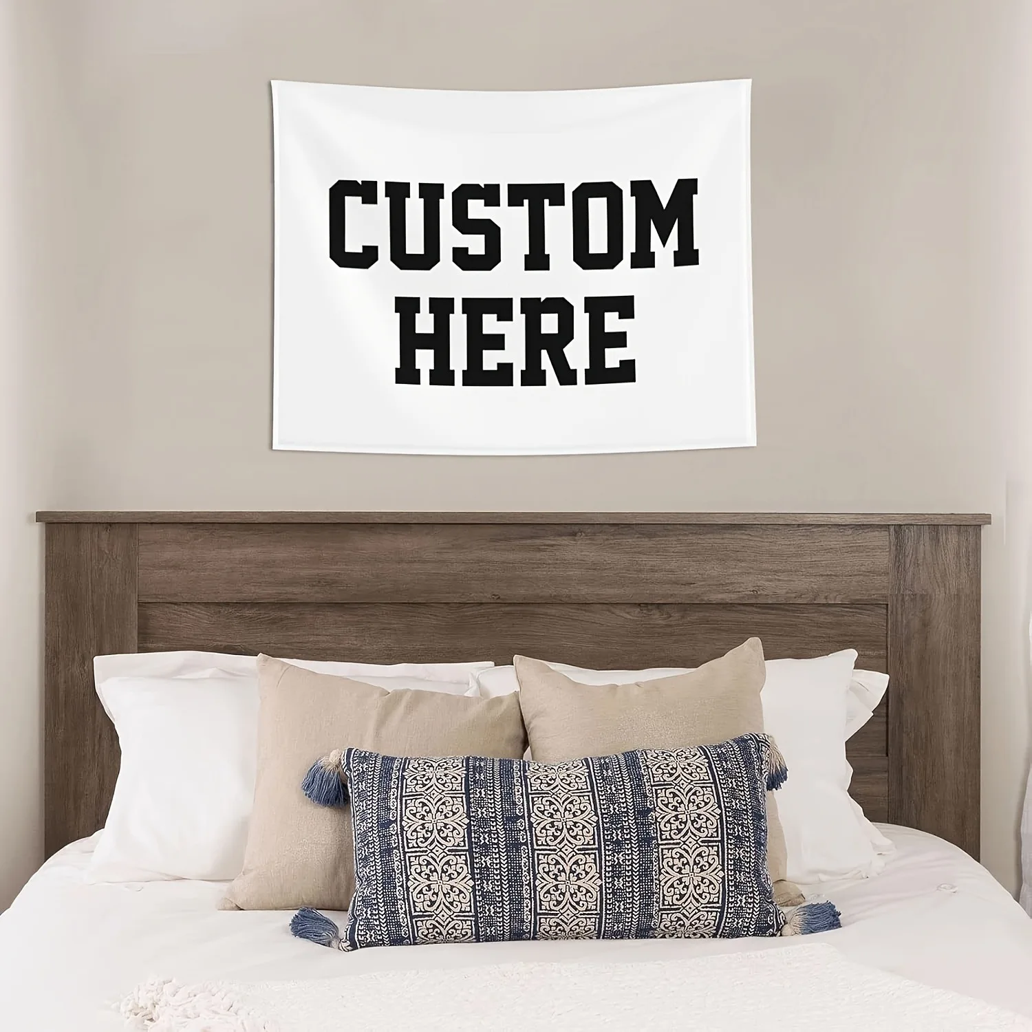 1Pc Personalized Photo Customized Tapestry, Suitable for Weddings, Parties, Graduation Ceremonies, Halloween, Christmas