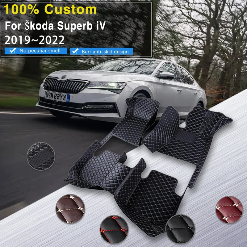 

Car Mats Fully Set For Škoda Superb iV Plug-in Hybrid 3V 8B 2019~2022 Waterproof Pad Car Floor Mats Tapis De Sol Car Accessories