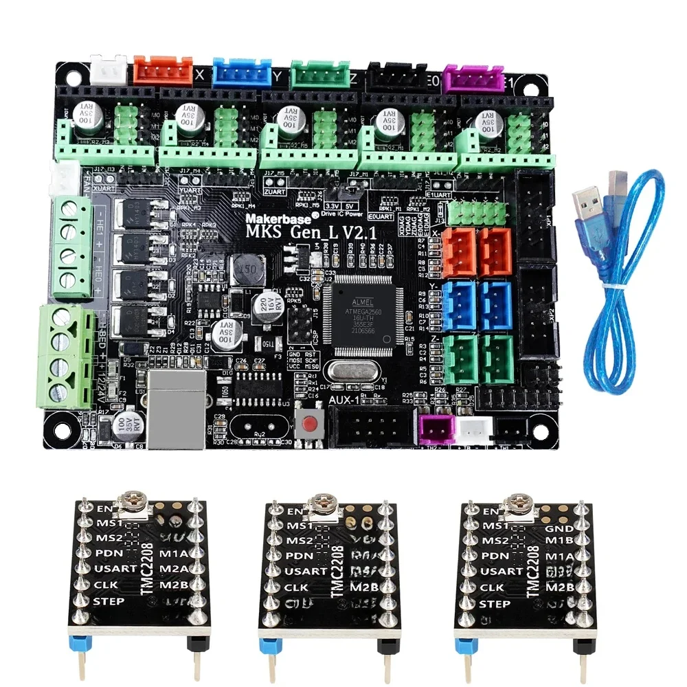 RAMPS MKS Gen-L V 2.1 Control Board Support 3D Printer Parts TMC2209 TMC2208 Uart Mode Gen L For Sidewinder X1 Ramps1.4 — zdjęcie 2