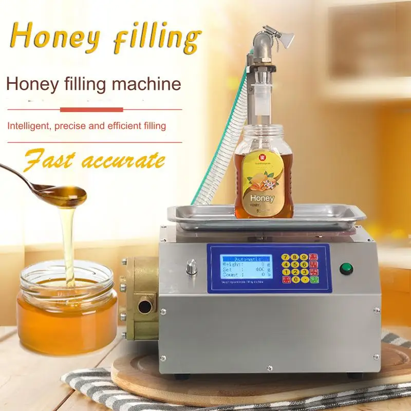 CSY-L15 Flow Weighing Type Fully Automatic Dispensing Filling Machine Honey Sesame Sauce Edible Oil Glue Viscous Liquid