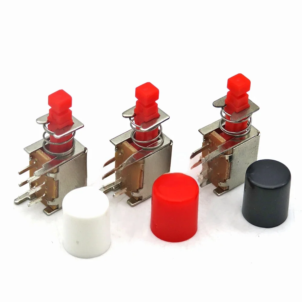 10 jeux de commutateurs à clé directement PS-22F03 A03, bouton-poussoir autobloquant/déverrouillage DPDT bipolaire 6 broches, interrupteur d'alimentation à clé autobloquant