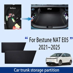 Car Accessories For Bestune NAT E05 2021~2025 2022 2023 2024 Trunk Storage Partition Multifunction Storage Auto Interior Parts