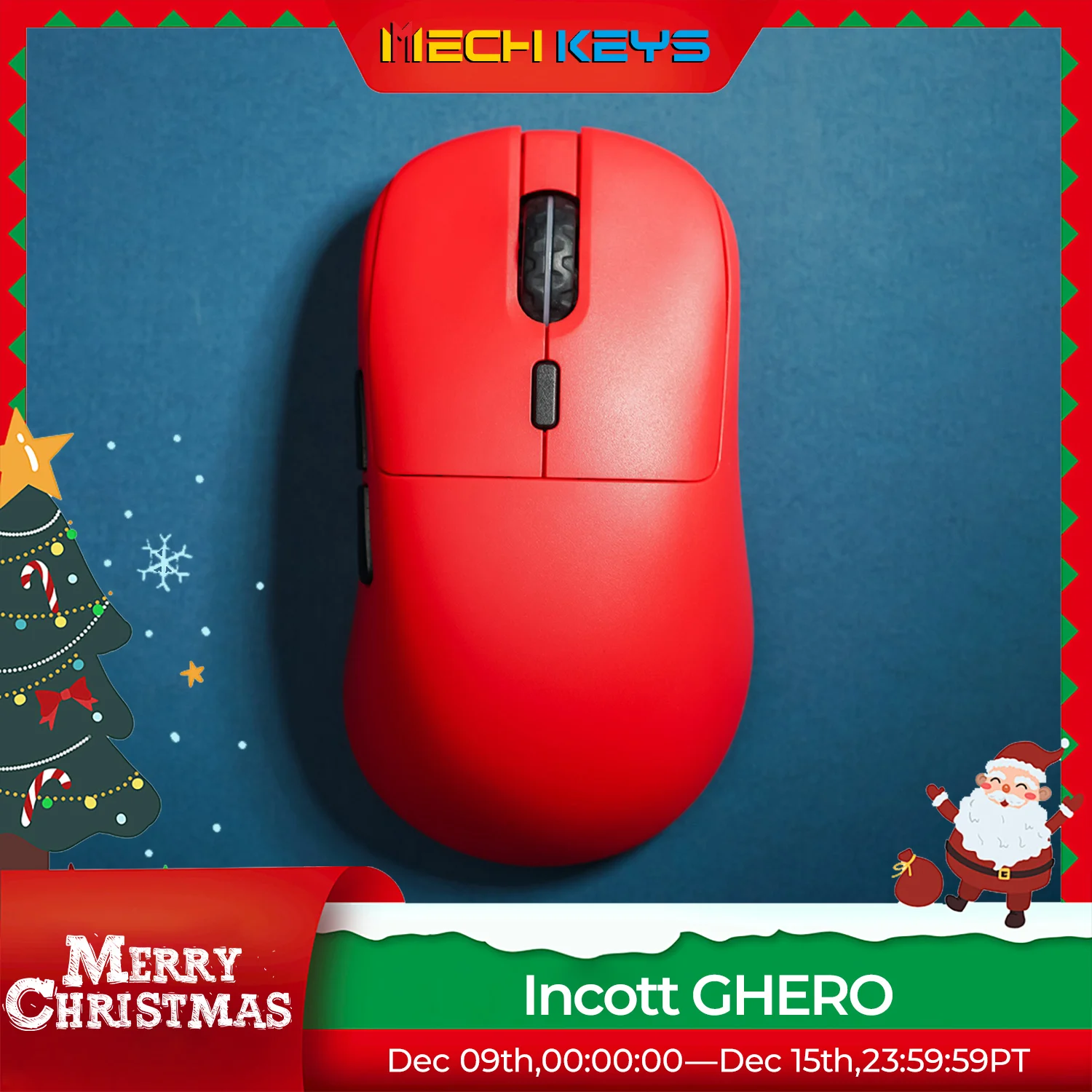 Incott GHERO 8Khz PAW3395 Gaming Mouse 32000DPI 2.4GHz Wireless Mouse 2024 New Ergonomic Mouse Gaming Office Learning E-sports