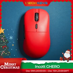 Игровая мышь Incott GHERO, 8 кГц, PAW3395, 32000 точек на дюйм, 2,4 ГГц, беспроводная мышь, новинка 2024, эргономичная игровая мышь, офис, обучение, киберспорт