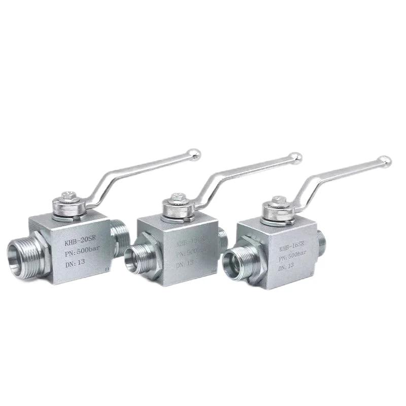 Hydraulic High Pressure Ball Valve Male Thread British Metric Hydraulic Switch Valve