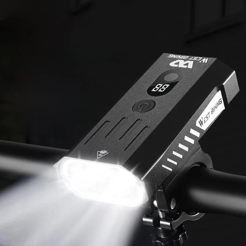 AliExpress West Biking WEST BIKING Bicycle Light USB LED USB Charging MTB Road Bike Front Back Headlight Lamp Flashlight Bike Light Cycling Accessories