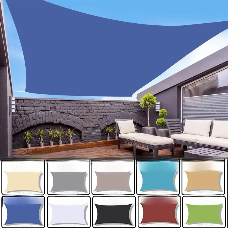 Outdoor-Markisen, wasserdicht, Sonnenschutz, Segeltuch, für Terrasse, Auto, Leinwand, Markise, rechteckig, Pool, Sonnenschutz, Sonnenschutz, Segel 3x