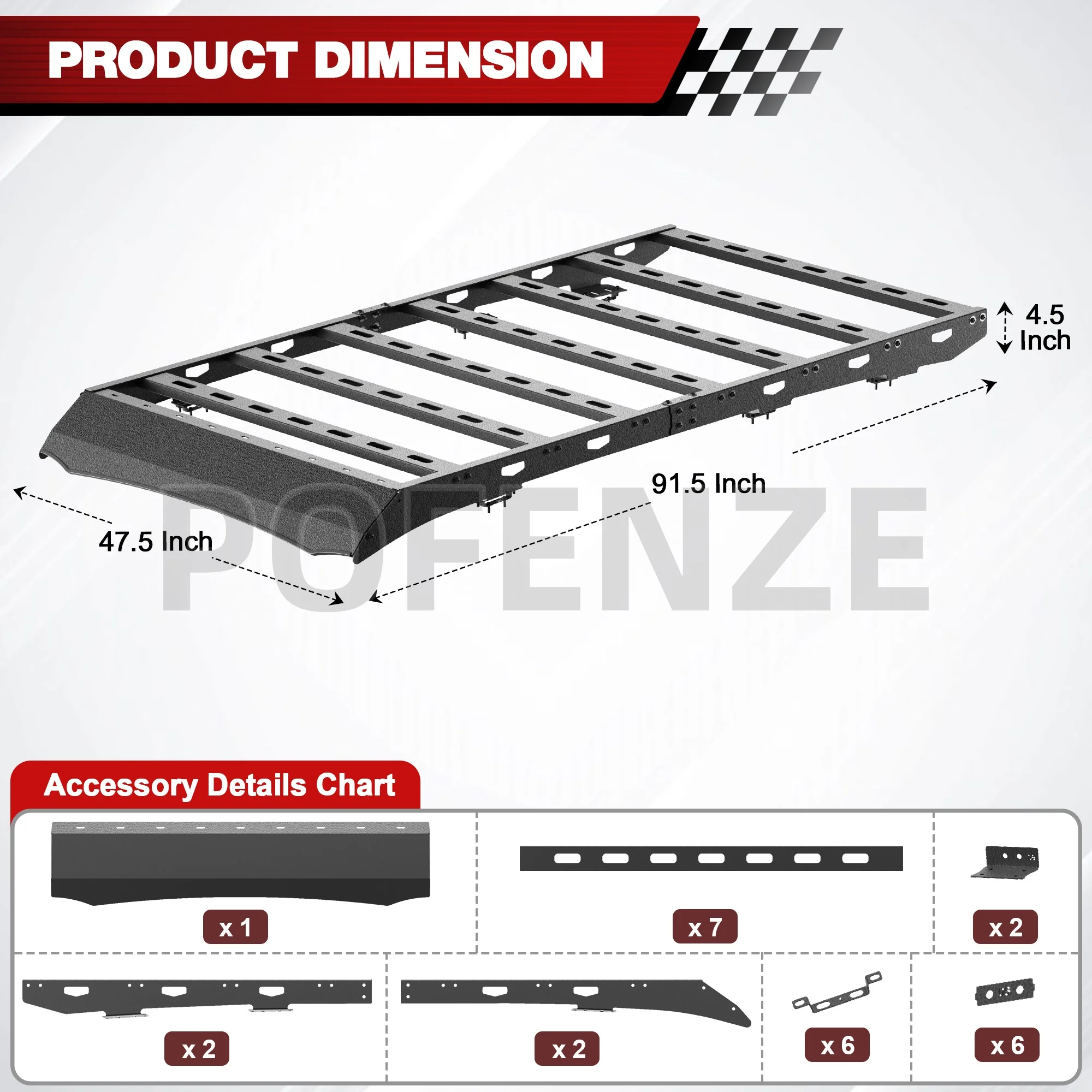2003-2009 Lexus GX470 Portaequipajes de acero al carbono resistente - Portaequipajes, portaequipajes con barras transversales