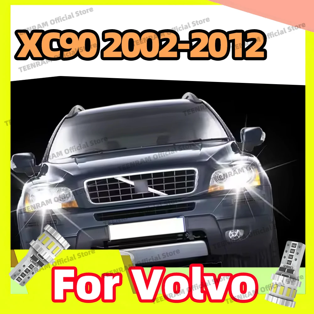 2Pcs LED Parking Lamps Clearance Lights For Volvo XC90 2002 2003 2004 2005 2006 2007 2008 2009 2010 2011 2012 Auto Accessories