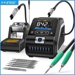 FNIRSI DWS-200 Soldering Station 200W C210 C245 Solder Iron Handle With Soldering Helping Hand Electronic Welding Rework Station