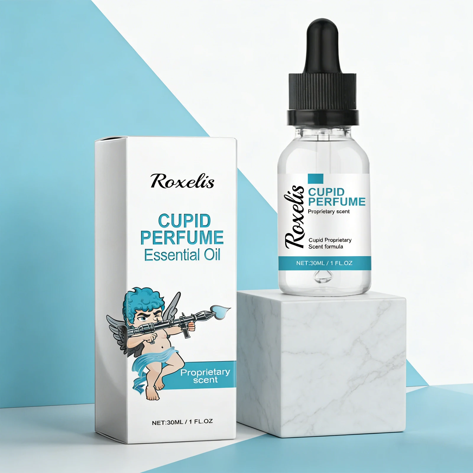 

ROXELIS 30ml Cupid Perfume Essential Oil Natural long-lasting fresh cologne scent for dates leaving a lingering fragrance.