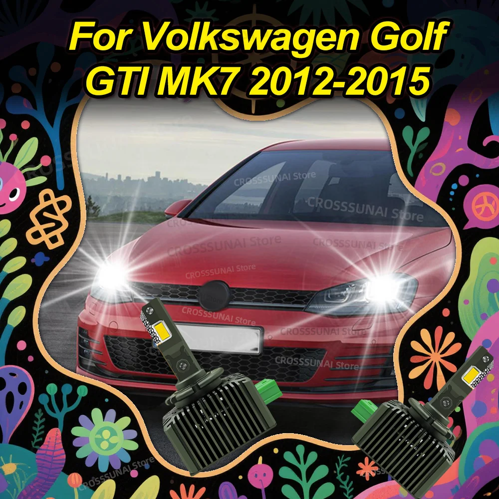 

D3S светодиодные лампы для фар 12 В Canbus автомобильная лампа 6000K для Volkswagen Golf GTI MK7 2012 2013 2014 2015
