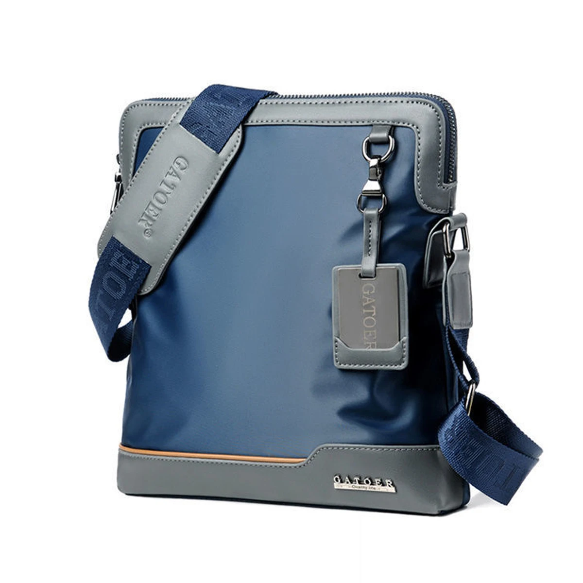 Modische Hochwertige PU-Umhängetasche für Herren mit Großer Kapazität, Verschleißfest und Langlebig, Geräumiger Schultergurt, Crossbody-Tasche – Detail 5