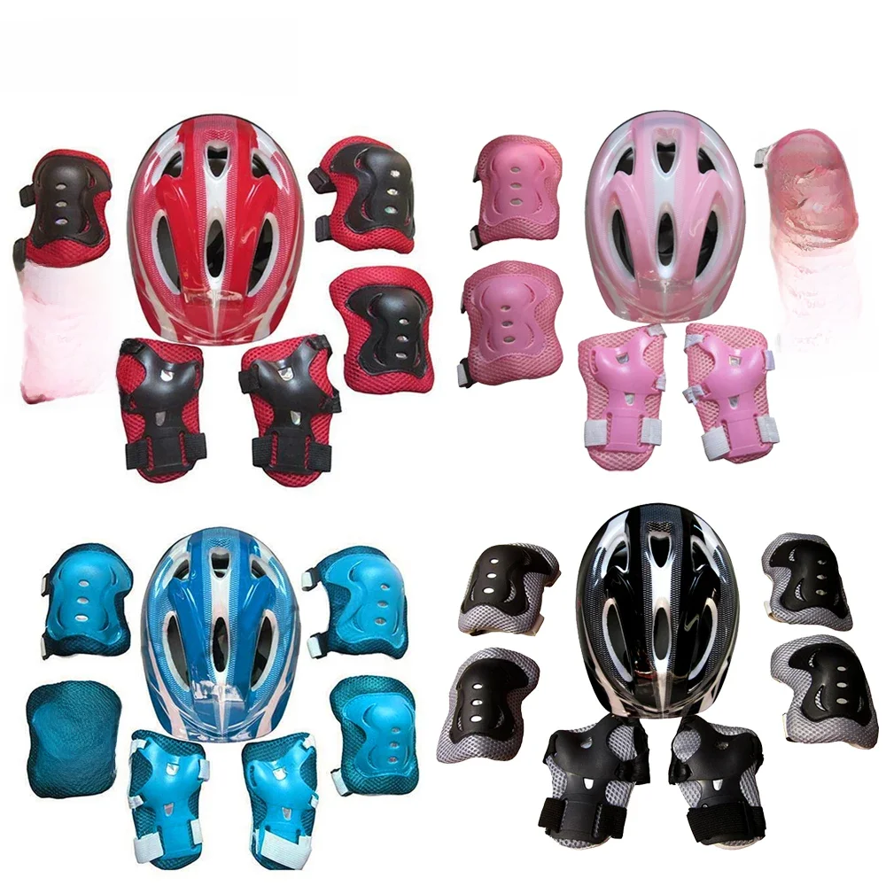 AliExpress Kids Helmet Knee Elbow Wrist Pads,Toddler Helmet with Protective Gear Set for Bicycle Cycling BMX