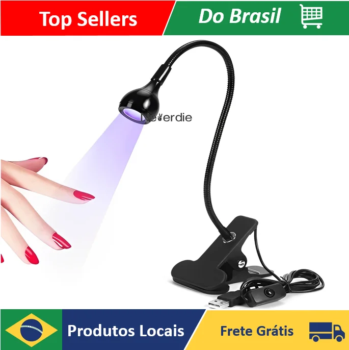 Mini Led Table USB Lamp With Flexible UV Clip For Nails-Neverdie Store