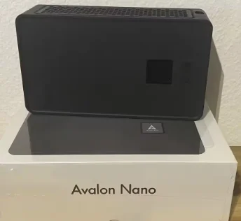 10 PCS Bitcoin Miner Avalon Nano3 4TH/S With 140W PSU Ultra-low Power Consumption and Silent For Home Use Support All Sha256 Cry