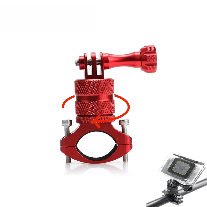 Uchwyt na kierownicę roweru CNC aluminium rower motocykl uchwyt obrotowy do Gopro Hero 13 12 DJI OSMO akcesoria do kamer akcji — zdjęcie 2