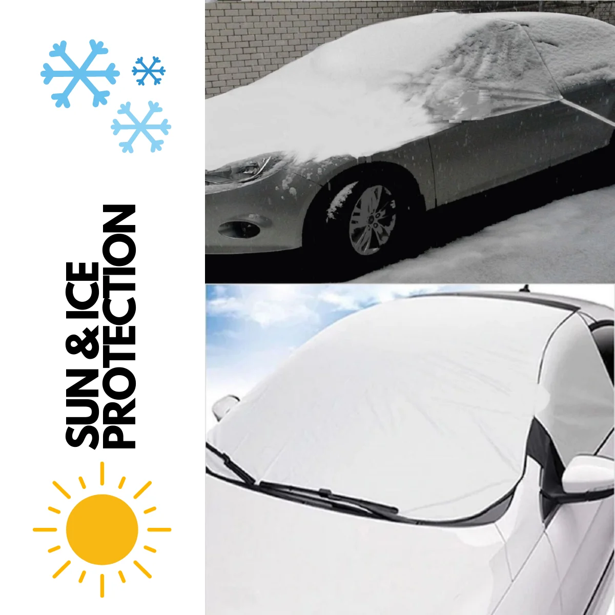 Car Protective Cover Summer Winter Anti-Freeze Automobile Glass UV Sun Snow Protection Waterproof Universal