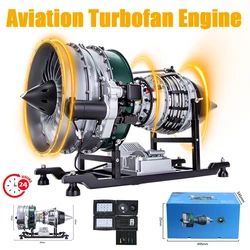 1000 + szt. Silnik turbowentylatorowy do samodzielnego montażu 1/10 silnik metalowy silnik zabawka figurka prezent dwuwałowy Turbofan