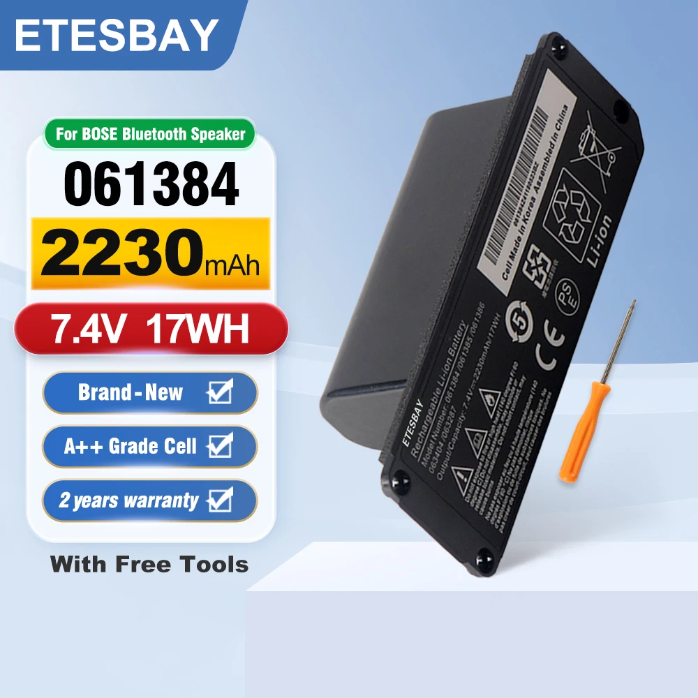 ETESBAY-충전식 배터리, 보스 사운드링크 미니 I 용, 061384 063404 061385 061386 063287 2230mAh, 블루투스 스피커 7.4V