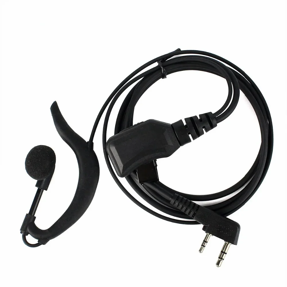 Retevis EEK002 RT5R Walkie Talkie G-Type Słuchawka z regulacją głośności Słuchawka 2Pin PTT do BaoFeng UV-5R Quansheng UVK5 — zdjęcie 2
