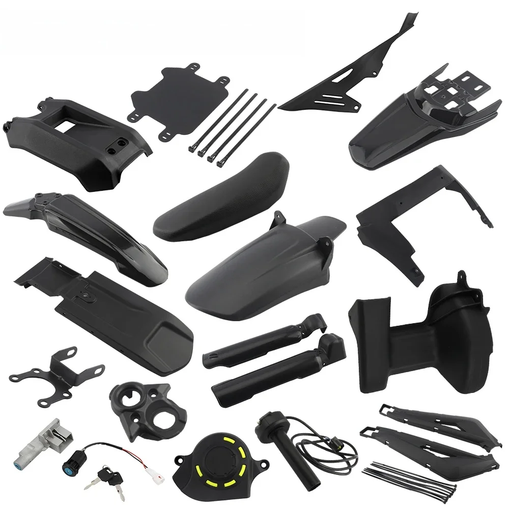 AliExpress PowerMotor for Surron Light Bee Front Rear Fender Extended Tail Mudguard Battery Cover Seat Number Plate SUR-RON Accessories Electric Bike