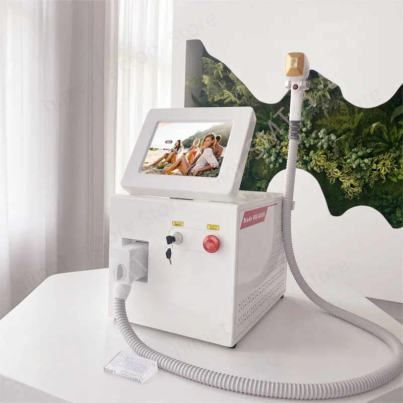 Laser Painless Permanen 3 Wavelength Diode Laser Hair Removal Machine 808NM Ice Platinum Cooling System Beautiful