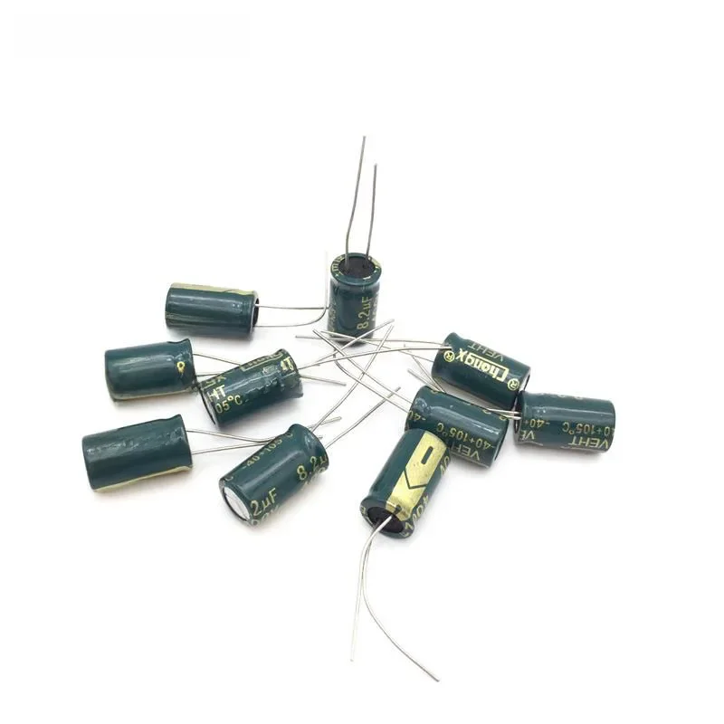 10 sztuk 8.2uF 400V 105C kondensator elektrolityczny 400V 8.2UF 8x12mm aluminiowy kondensator elektrolityczny — zdjęcie 2