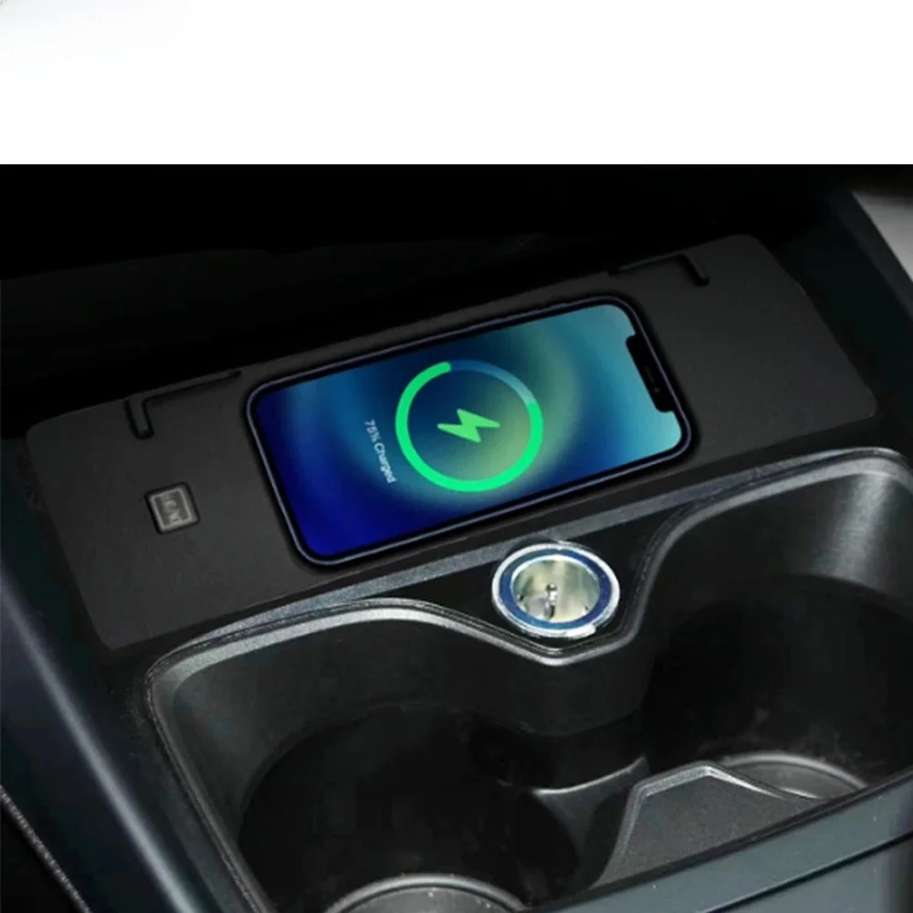 Voor BMW 1 2 Serie F20 F21 F22 F23 M2 F87 Middenconsole Opslag Draadloze Mobiele Telefoon Oplader 18 W iPhone Magsafe Snel Opladen - afbeelding 2