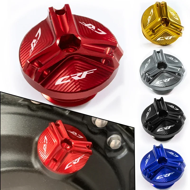 Do Honda CRF150R CRF300L CRF 300L 450 250R 250L 450R/X CRF250M RALLY CRF 1000L 125R 150R korek wlewu oleju silnikowego Akcesoria — zdjęcie 2