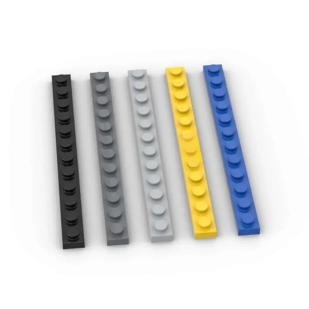 MOC 10 pièces 60479 1x12 blocs de construction Kit plaque maison château briques particules Puzzle idée jouets enfants anniversaire cadeaux de noël