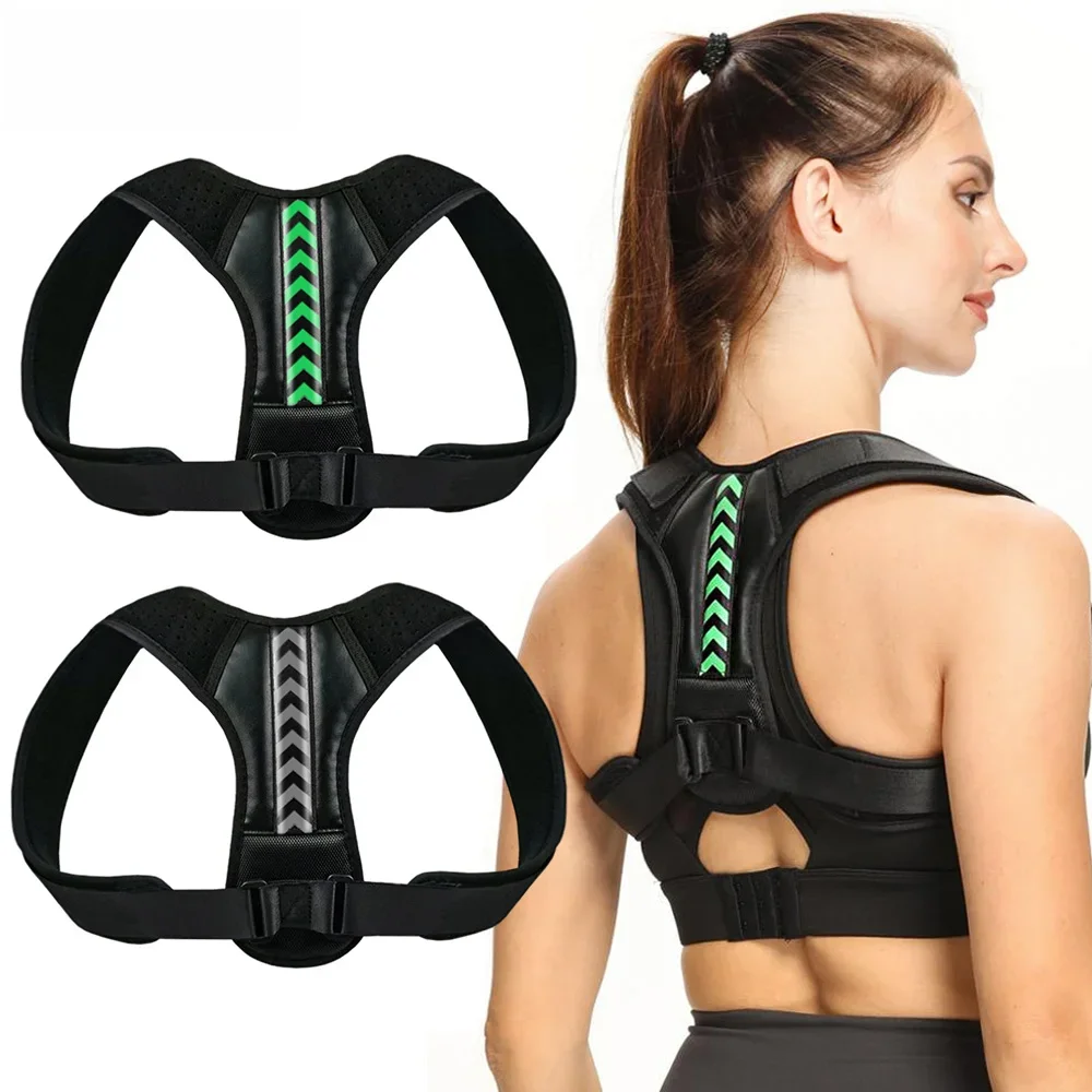 Ceinture correctrice de Posture réglable pour le dos et les épaules, soutien de la colonne vertébrale, remodelez votre corps, pour la maison, le bureau, le Sport, attelle du cou pour le haut du dos