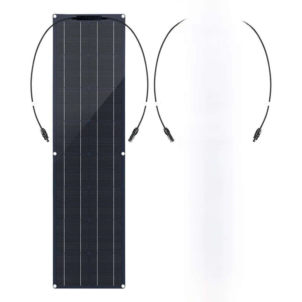 100 watowy elastyczny Panel słoneczny 12V 100 W 50W panel fotowoltaiczny 12v monokrystaliczny Panel solarny lekki Placa Solar do łodzi kempingowej RV Home Solar Panel — zdjęcie produktu 7