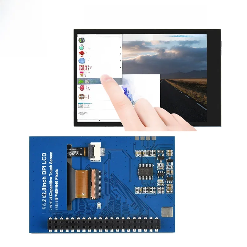 Raspberry Pi 2.8 pouces DPI écran tactile capacitif écran tactile LCD IPS 480 × 640 Waveshare 2.8 pouces DPI LCD