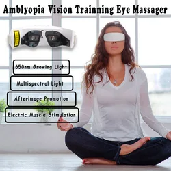 Amblyopia Eye Massager Full Spectrum Red Light Therapy Lazy Eye Protect Eyesight for Adults Kids