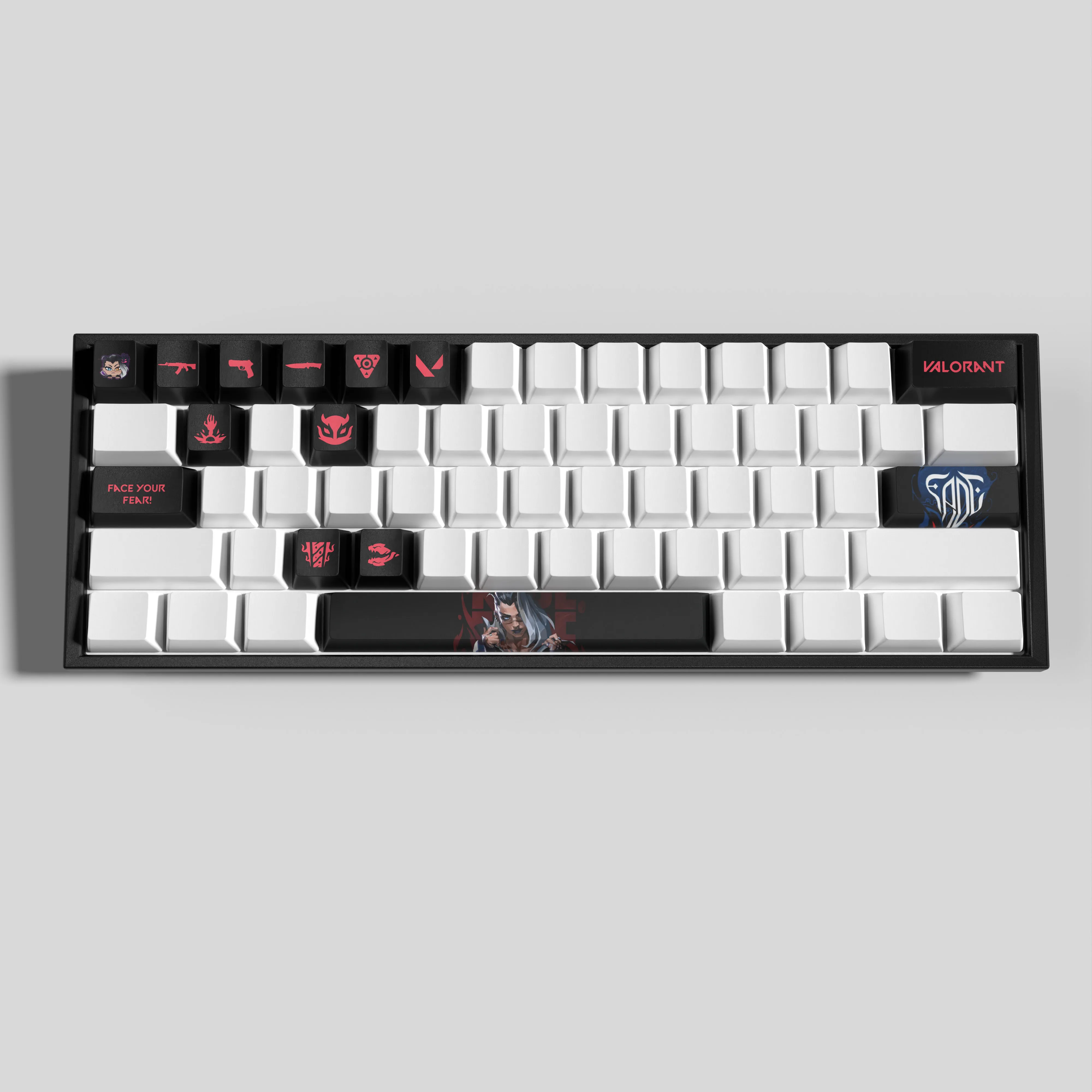 Fade keycaps New Design Valorant Keycaps, OEM Profile, 14Keys Mini Set, PBT Dye Sub