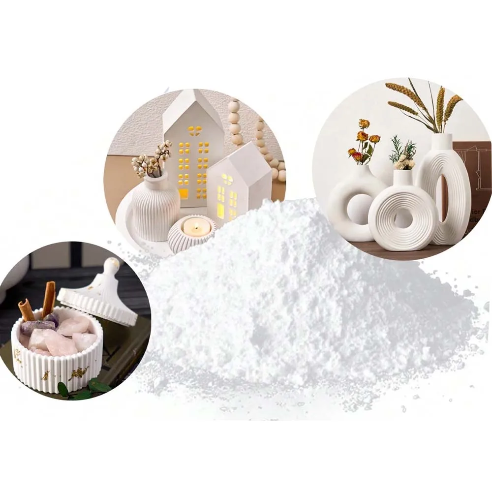 200/500G/1000G High Density White Gypsum Powder DIY Resin Casting Powders Plaster Doll Material Handmade Cement Crafts Supplies