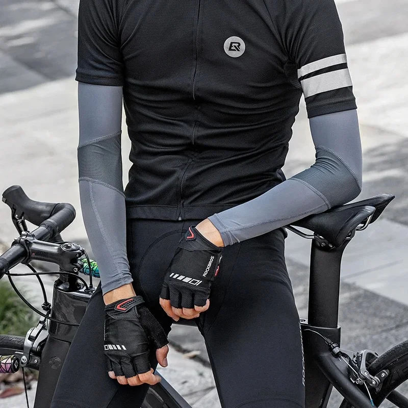AliExpress ROCKBROS Unisex Cooling Arm Sleeves Outdoor UV Protection Hand Cover Cycling Running Fishing Ski Women Men Bicycle Arm Sleeves