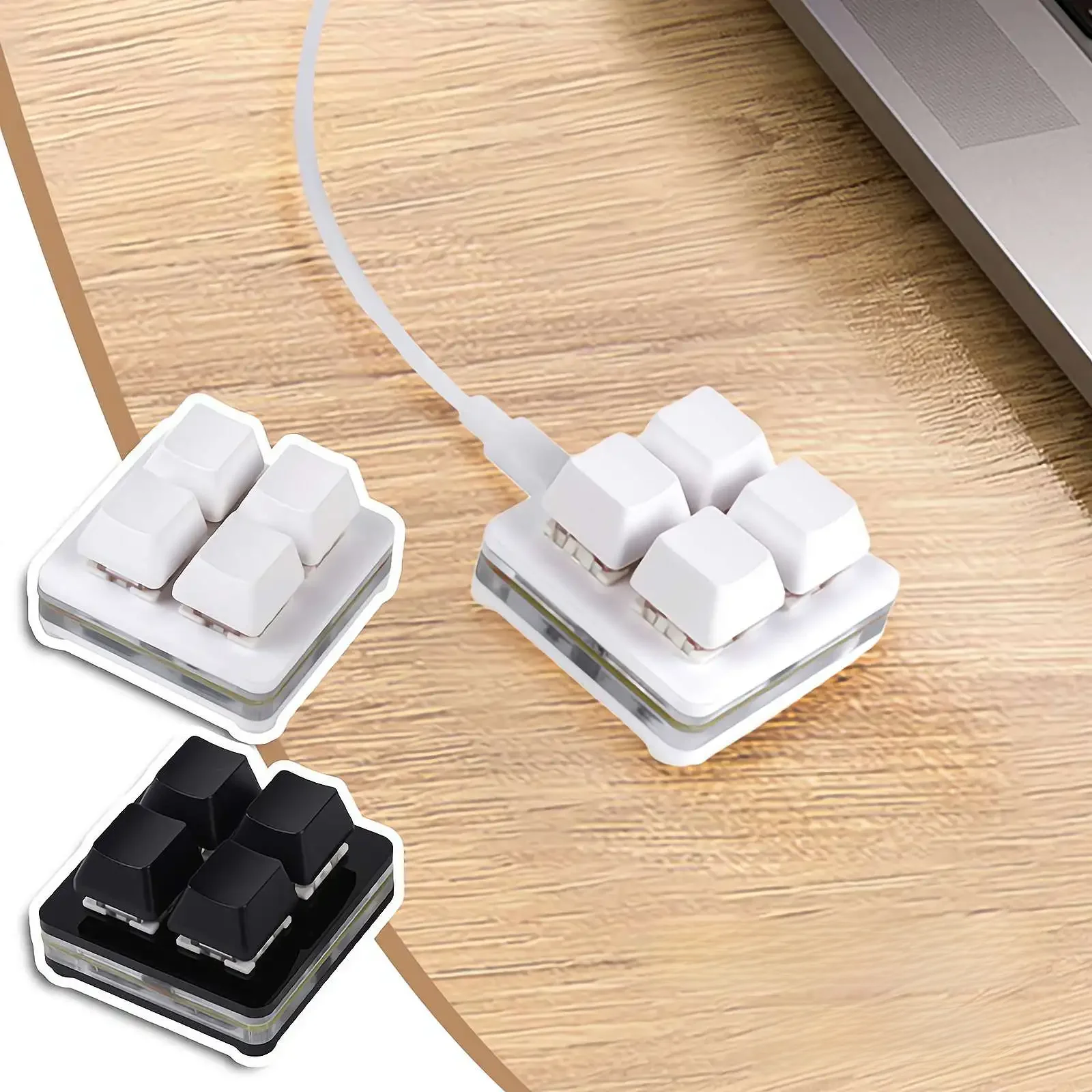 1/2/3/4 klawisze OUTEMU czerwona klawiatura OSU Mini makro klawiatura mechaniczna programowalne sterowanie multimedialne do gier DIY klawiatura dla CAD PS — zdjęcie produktu 7