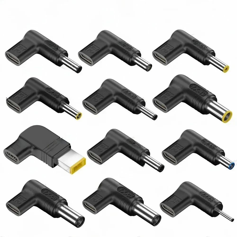 PD 100W Typ C do uniwersalnej ładowarki do laptopa Konwerter do Asus Lenovo Hp Dell Acer Samsung USB C Szybka ładowarka Adapter Złącze — 2