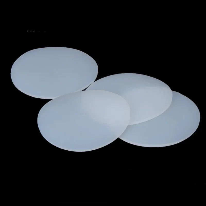 Feuille de caoutchouc de Silicone ronde solide blanche VMQ, joints d'étanchéité, diamètre 5-150mm d'épaisseur 0.5-8mm 1/2/5 pièces