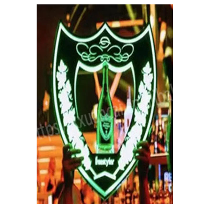 LOGOTIPO PERSONALIZADO LED CHAMPAGNE BOTTLE PRESENTER LED GLORIFICADOR DE BOLAS