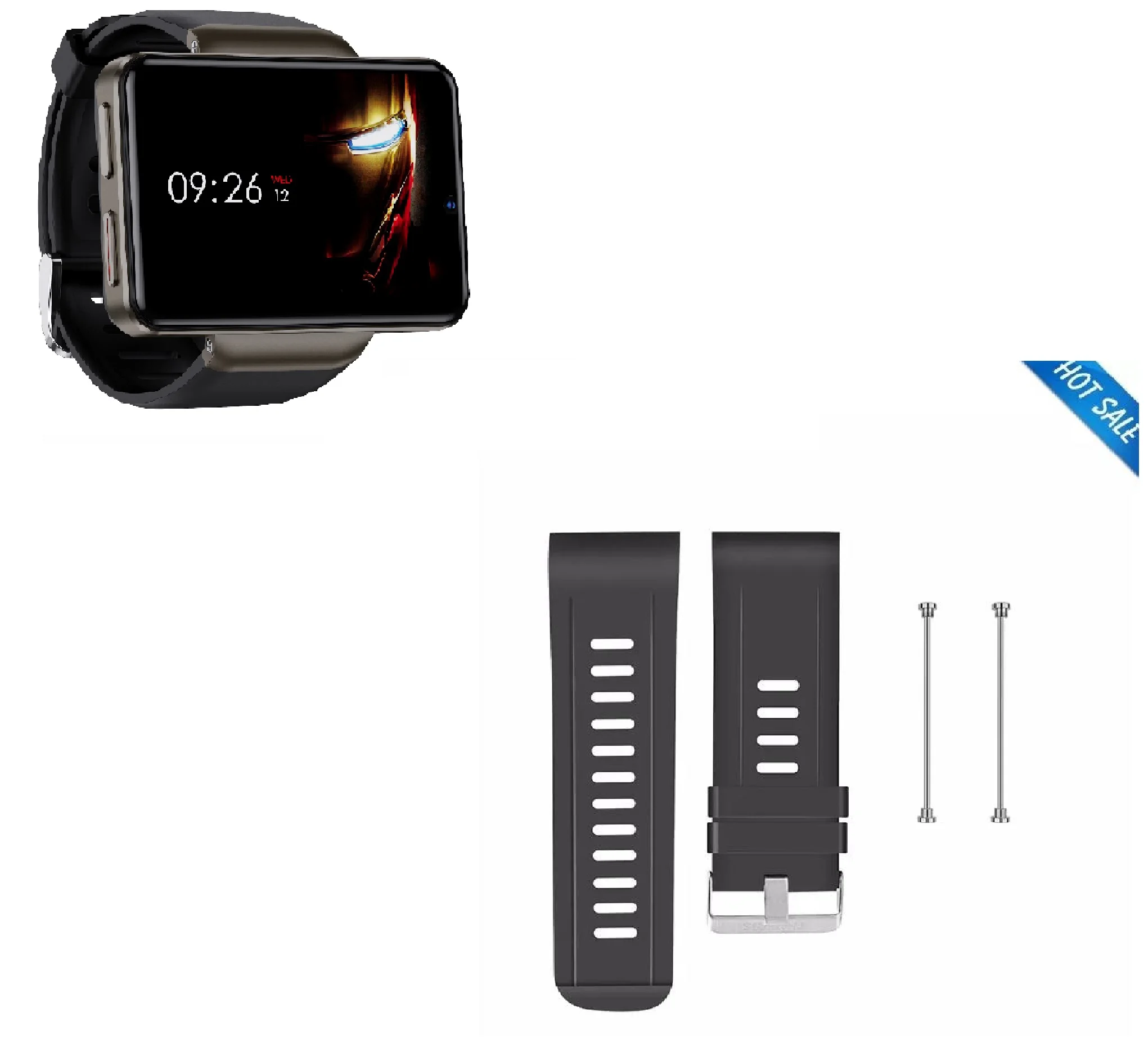

Смарт-часы 4G, экран 2,41 дюйма, Android 7,1, DM101